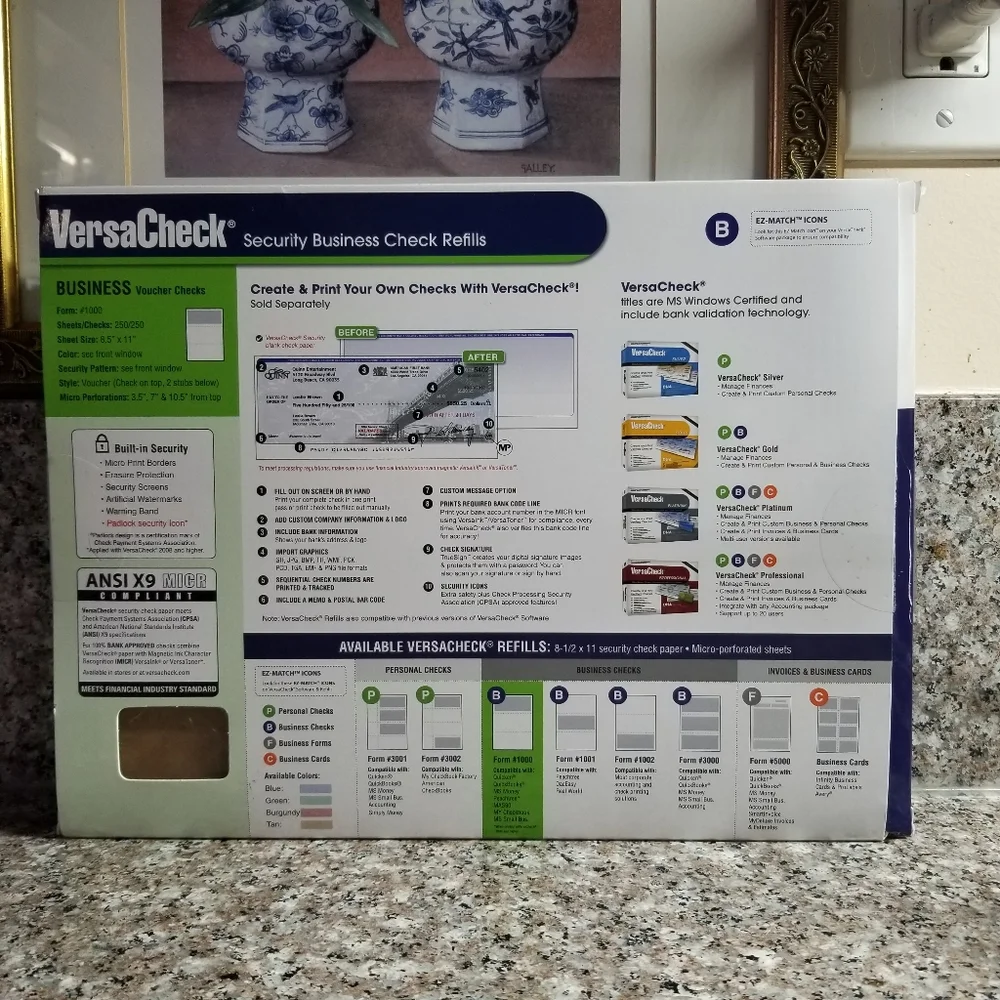 Versacheck Security Business Check Refil(open box)